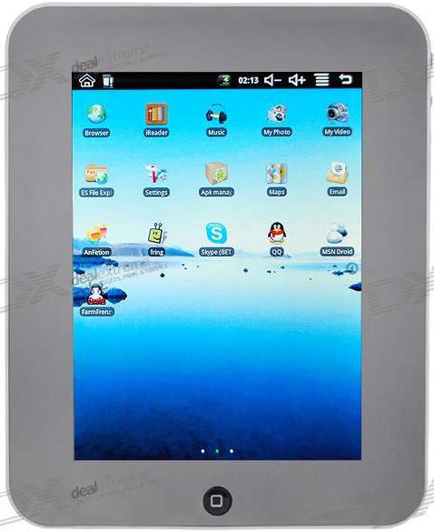 8" Touch Screen Google Android 1.6 Tablet PC 
