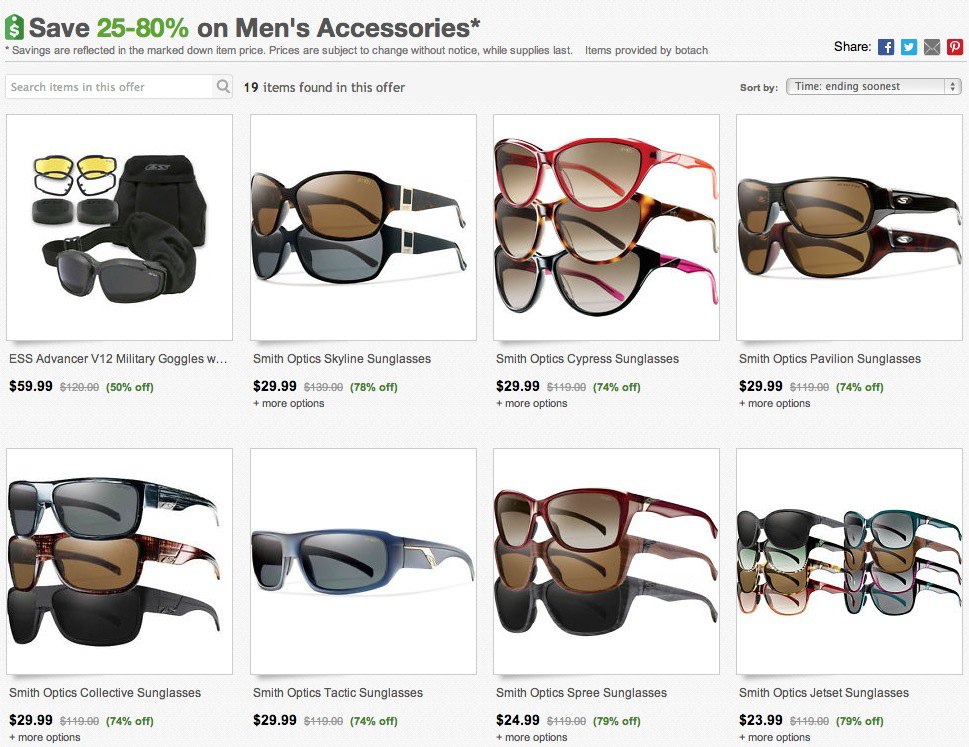 Распродажа Smith Optics Sunglasses