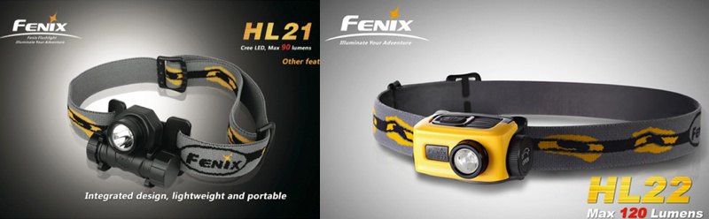 Fenix HL21 vs HL22