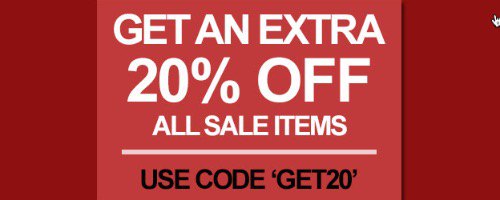 FURTHER REDUCTIONS AND EXTRA 20% OFF